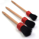 Boar Hair Car Detailing Brushes Synthetic Fiber Material For Wheel Cleaning