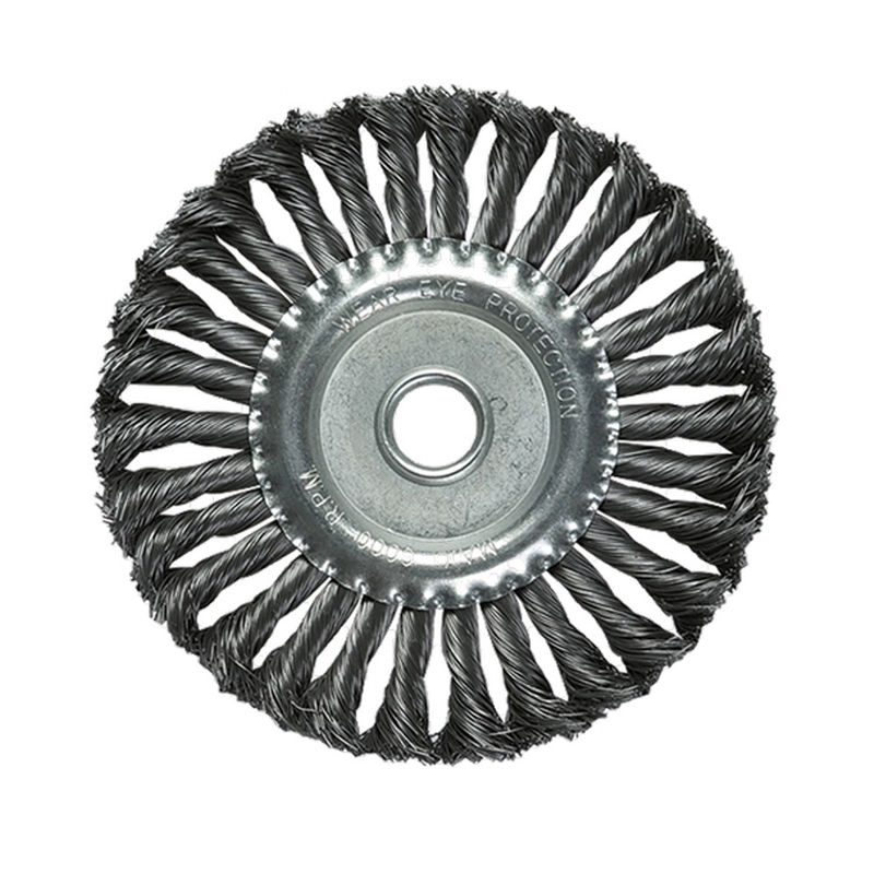 Single Section Spare Washer Knotted Wire Wheel Brush Alloy Sponge Surface